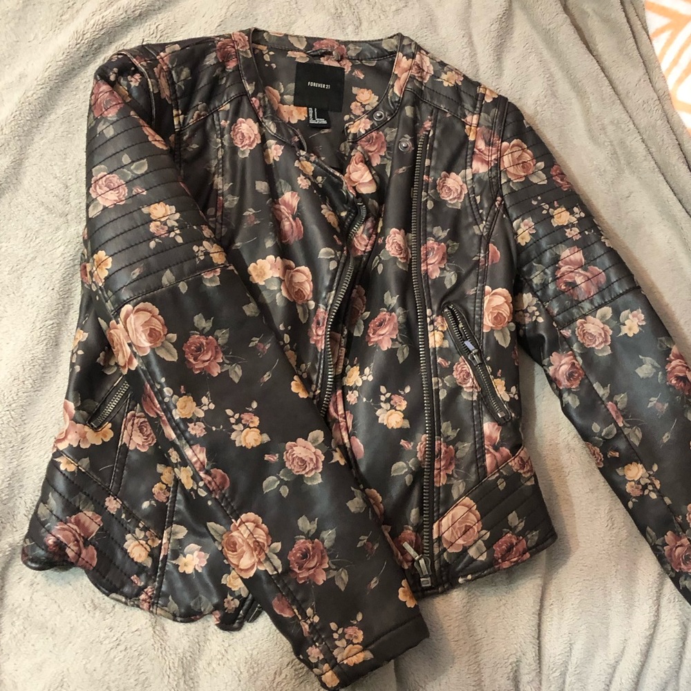 Faux leather jacket